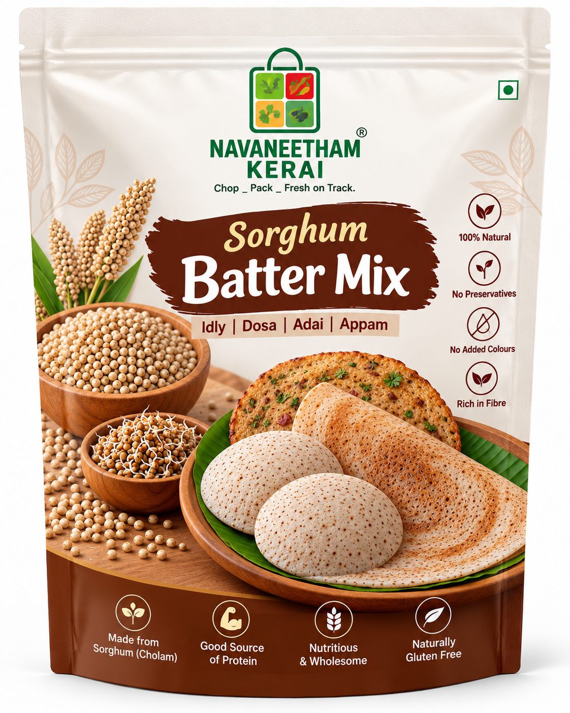 Cholam batter