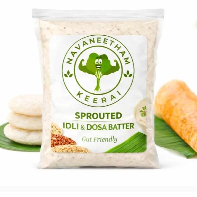 Gut Healthy Sproutted Batter – Urud Dal, Ragi & Kambu
